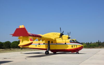 Povratak Canadaira CL-415 s gašenja požara u Helenskoj Republici