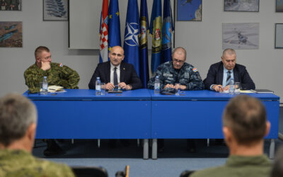 Ministar obrane Ivan Anušić u radnom posjetu Hrvatskom ratnom zrakoplovstvu
