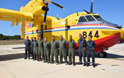 Canadair CL-415 Hrvatskog ratnog zrakoplovstva stigao u Republiku Sjevernu Makedoniju na gašenje požara