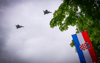 Prelet aviona Rafale iznad zone provedbe VRO Bljesak